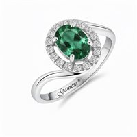 Ring Gaurosa Woman in Gold Smeraldo 50001486